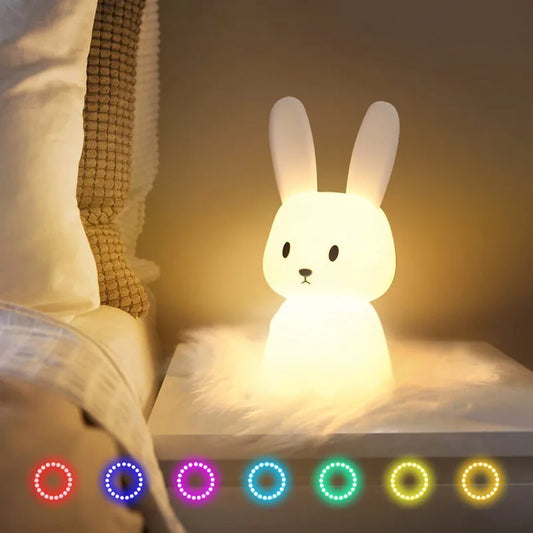 Veilleuse Lapin en Silicone LED